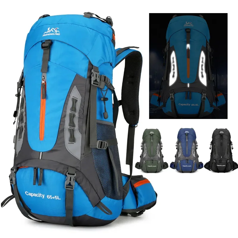 Sac à dos 70 L rangement pour randonnée à bandoulière