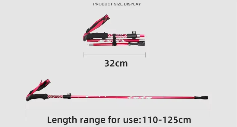 2 bâtons de trekking ultralégers pliables – Image 11