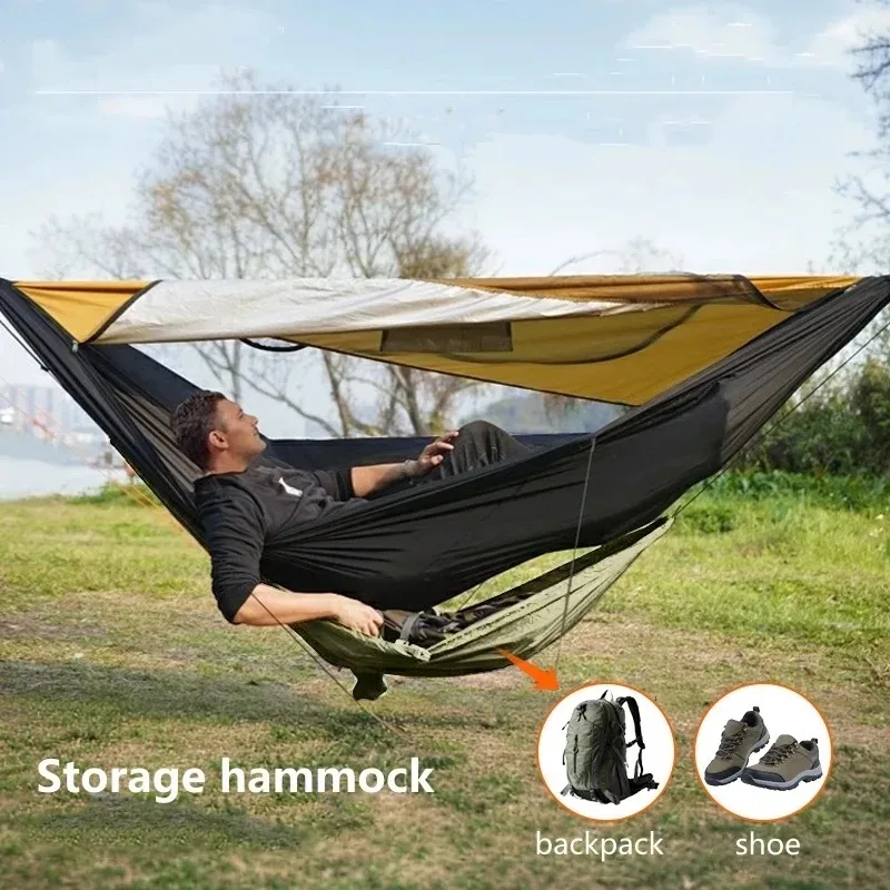 Hamac ultralégerpasse partout la randonnée, bivouak camping – Image 4