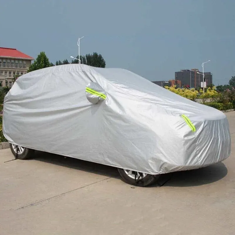 Housses/protection imperméable uv complètes universelles pour SUV/Sedan, argenté S-XXL Auto – Image 3