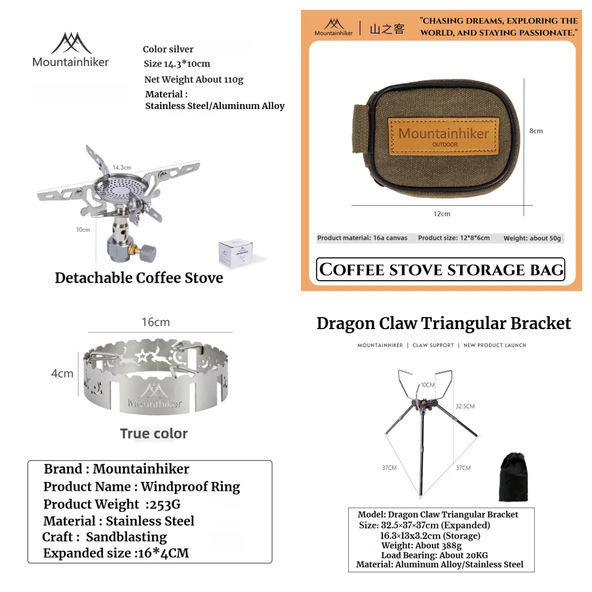 réfaud à gaz Mini brûleur haute puissance 3300 W pour cartouche MOUNTAINHIKER – Image 11