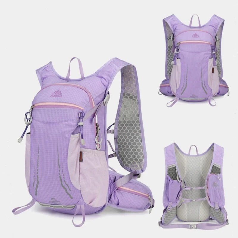 Sac à dos de cyclisme d'extérieur 18 l, grande capacité, léger, unisexe, multifonctionnel, imperméable, en nylon – Image 10