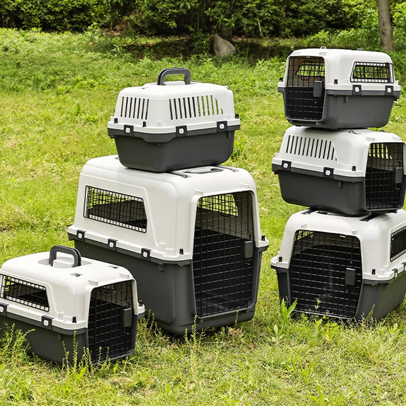 Dog Cage Pet Carrier Kennel Dog Travel Cate Portable Dog Cage for Small and Large Pets Air Box – Image 4