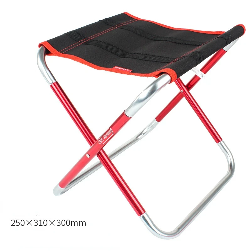 grand Tabouret pliant 70x75 en alliage d'aluminiumultra compact pêche, camping, plein air – Image 5