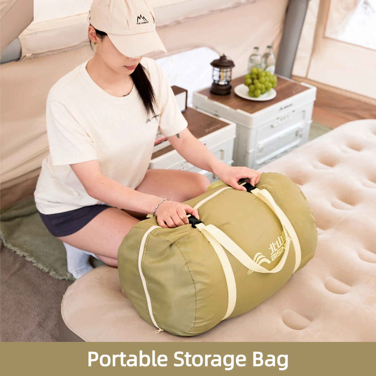 Sac de Couchage 2 personnes 4 Saison Détachable BISINNA – Image 6