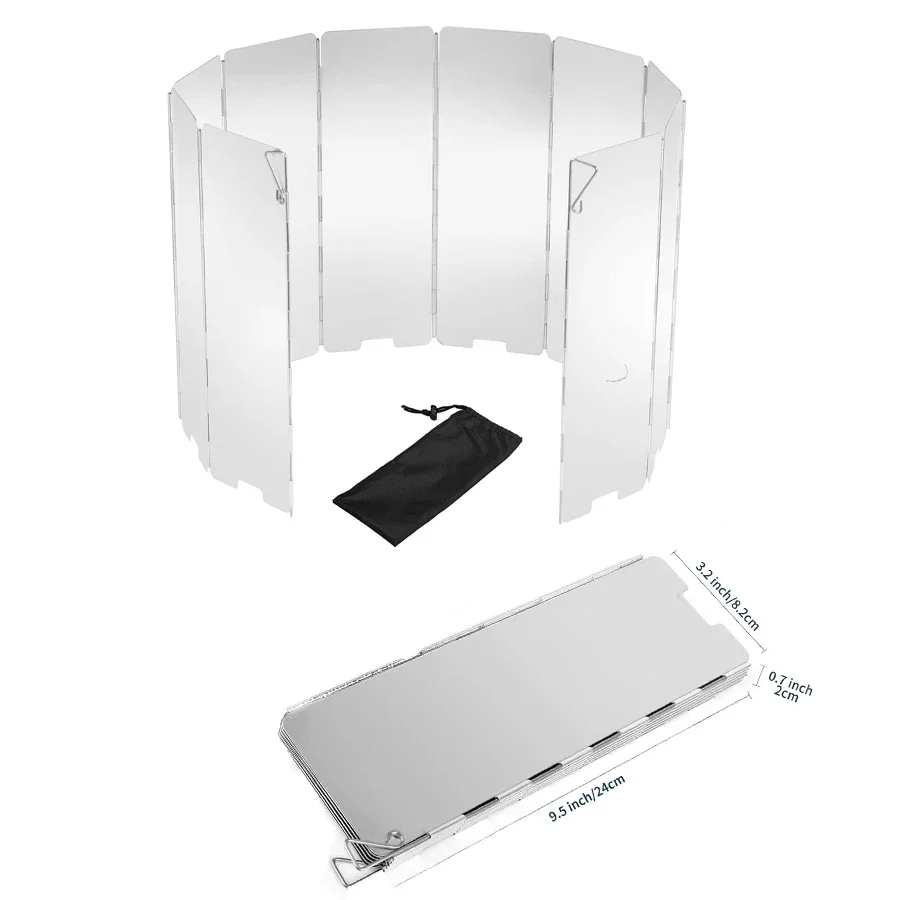 Para-vent haute pour réchaud/cuisinière - en aluminium compact et pliable – Image 7