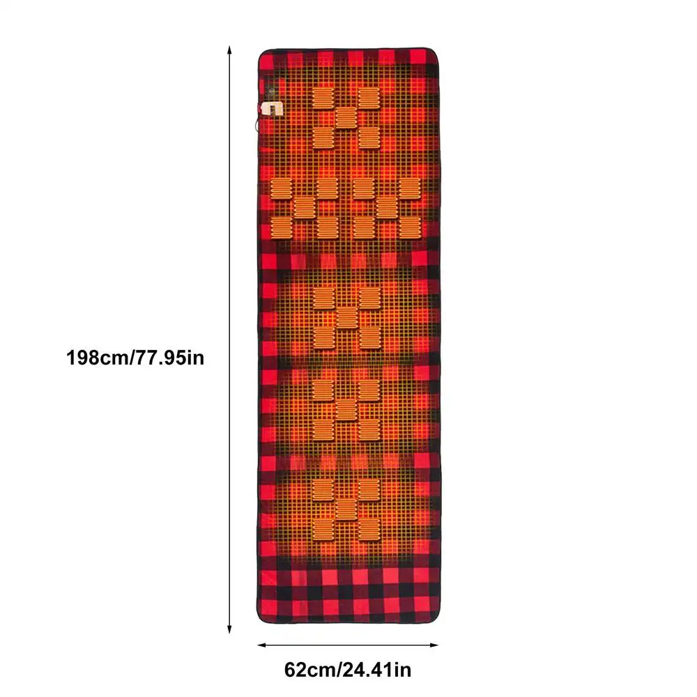 Sac de couchage chauffant USB portable 5 V pour camping en plein air, réglage à 3 vitesses – Image 8
