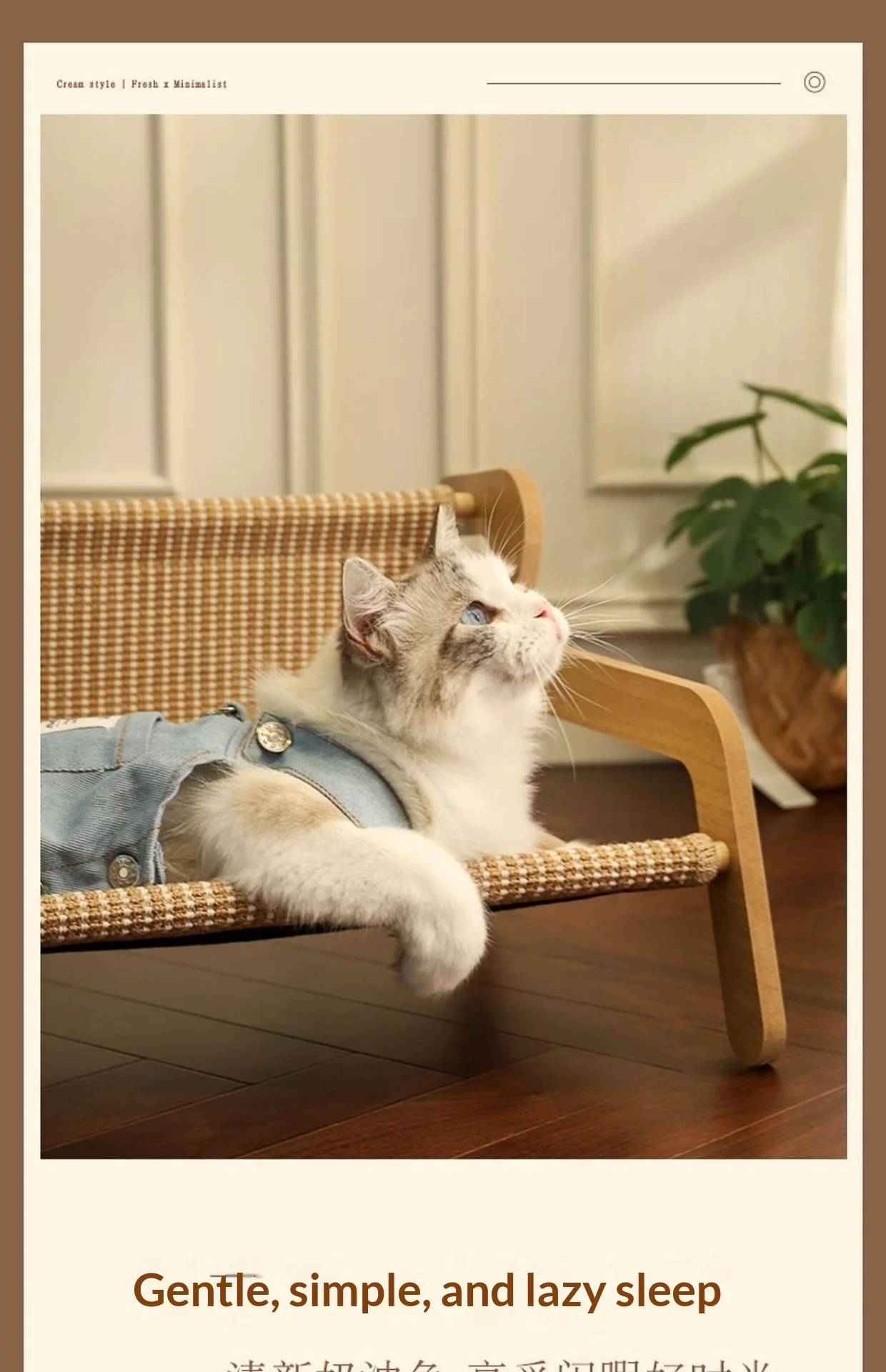 Lit de repos pour chat en forme de canapé Griffoir pour chat – Image 9