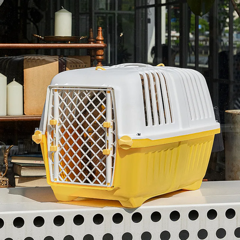 Cage de transport portable pour chien et chaten plastique rigide – Image 3