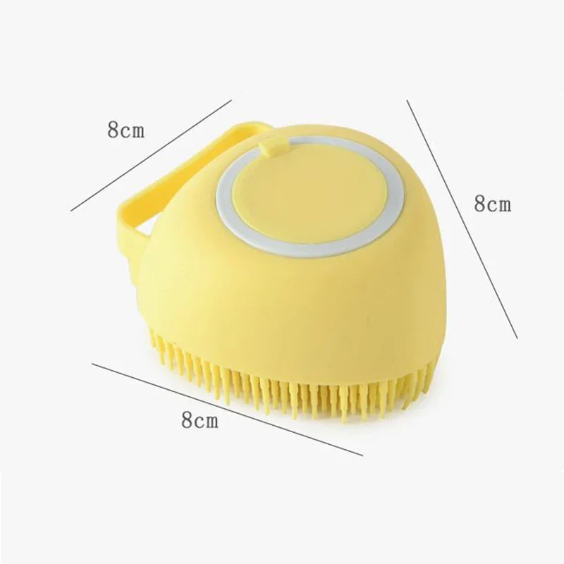 Brosse de bain en silicone pour chat/chien, brosse douce à remplissage – Image 3