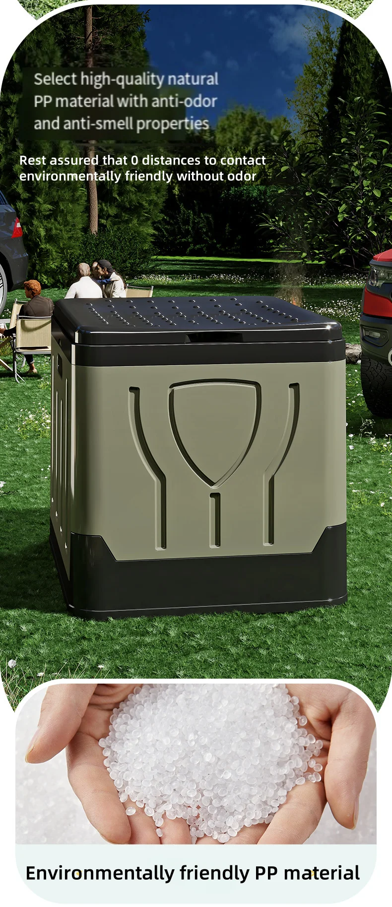 Accessoires camping pliable toilette d'urgence robuste et léger – Image 15