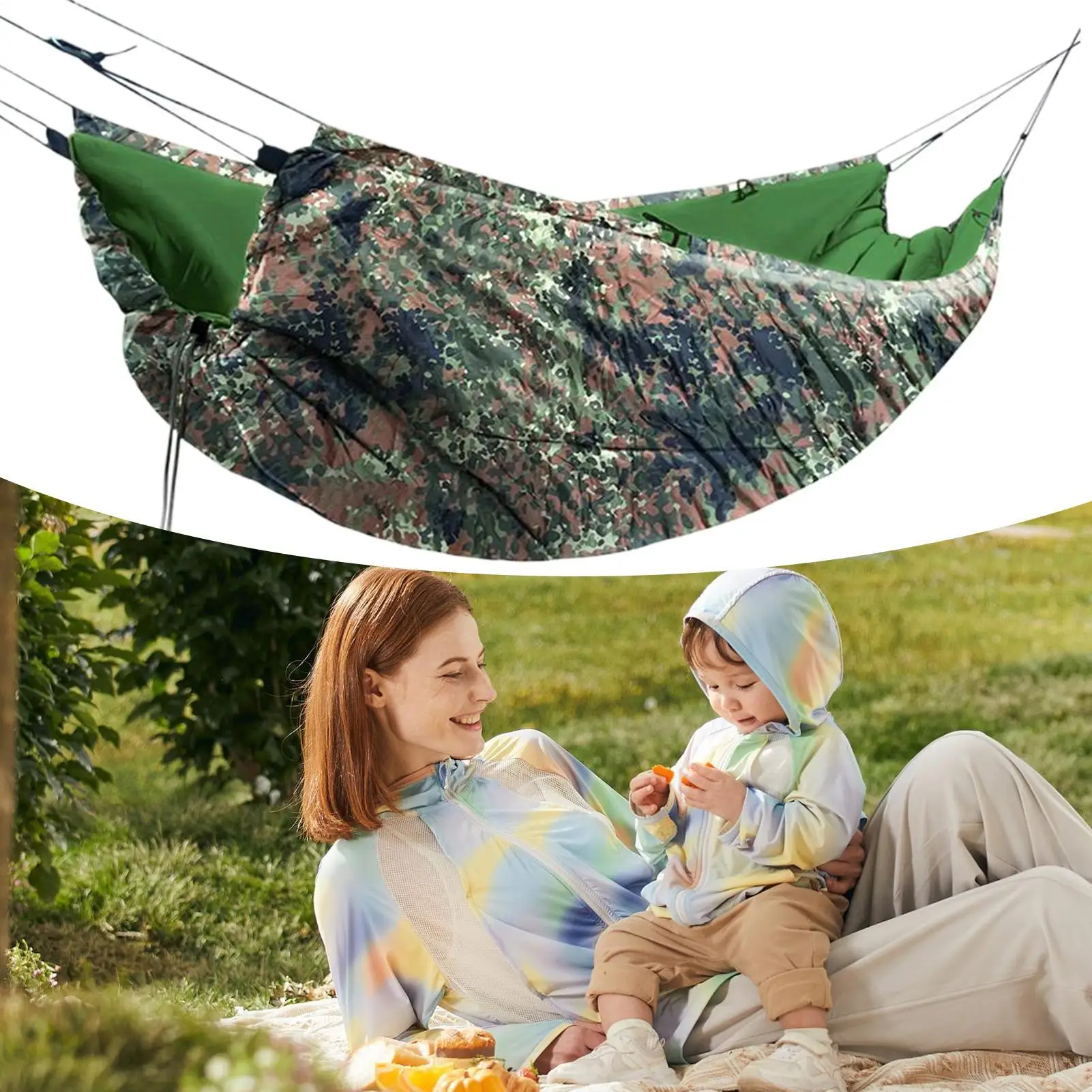 Hamac sous-couette léger pour temps froid, équipement de survie en plein air – Image 5