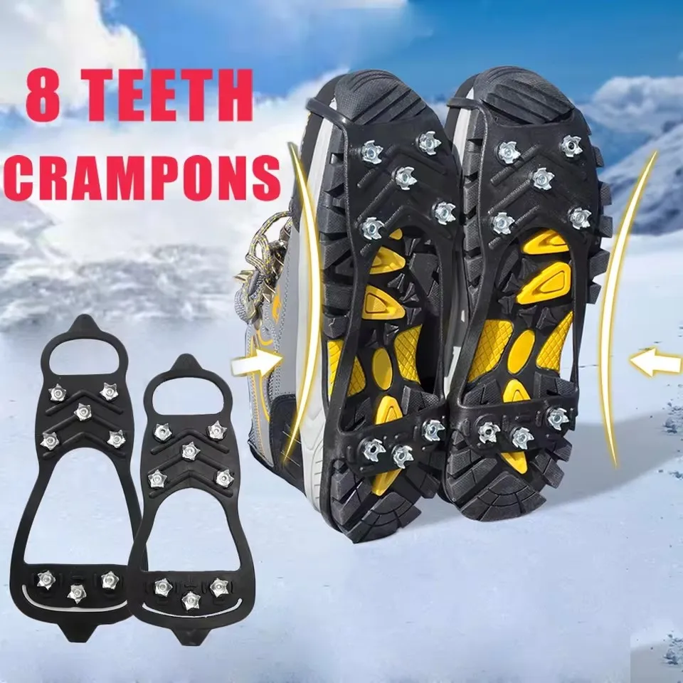 Crampons antidérapants 8 pointes en bouquets