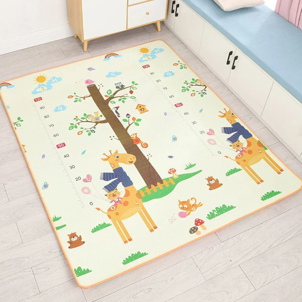 Tapis de jeu/d'activité rampant pour bébé EPE non toxique sécuritaire 5 tailles au choix – Image 19