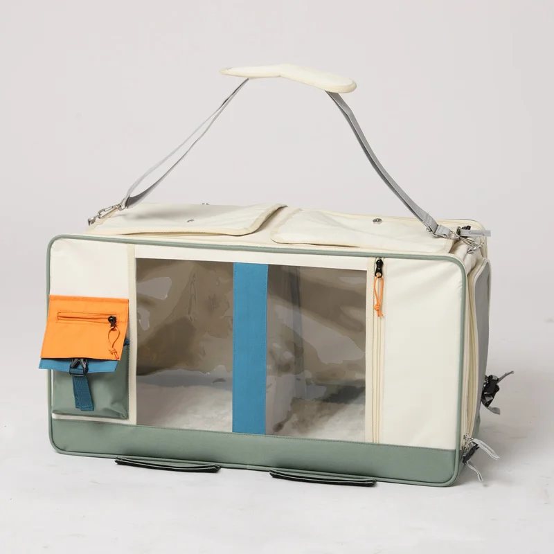 Beau sac de transport pour chat, valise à roulettes multi-animaux de compagnie – Image 6
