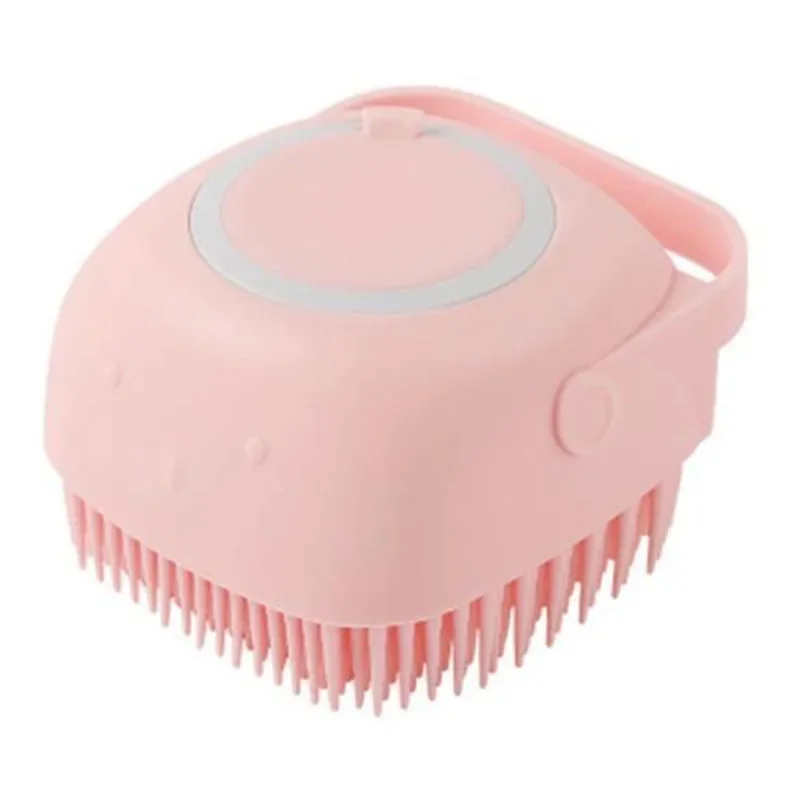 Brosse de bain en silicone pour chat/chien, brosse douce à remplissage – Image 11