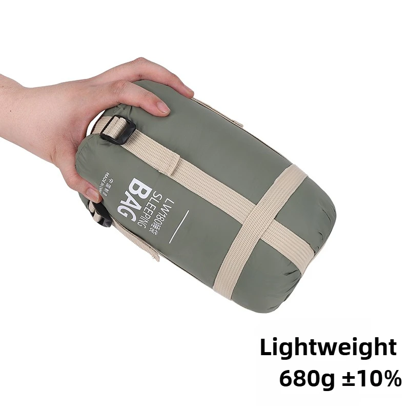 Mini sac de couchage adulte, en coton lavable en machine voyage, alpinisme, camping en plein air,