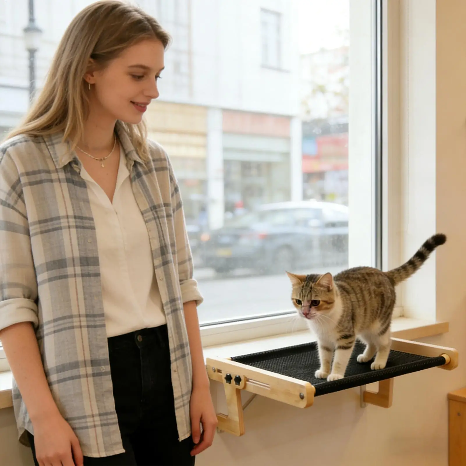 Lit pour mobilier d'intérieur pour chat, hamac flottant, – Image 9
