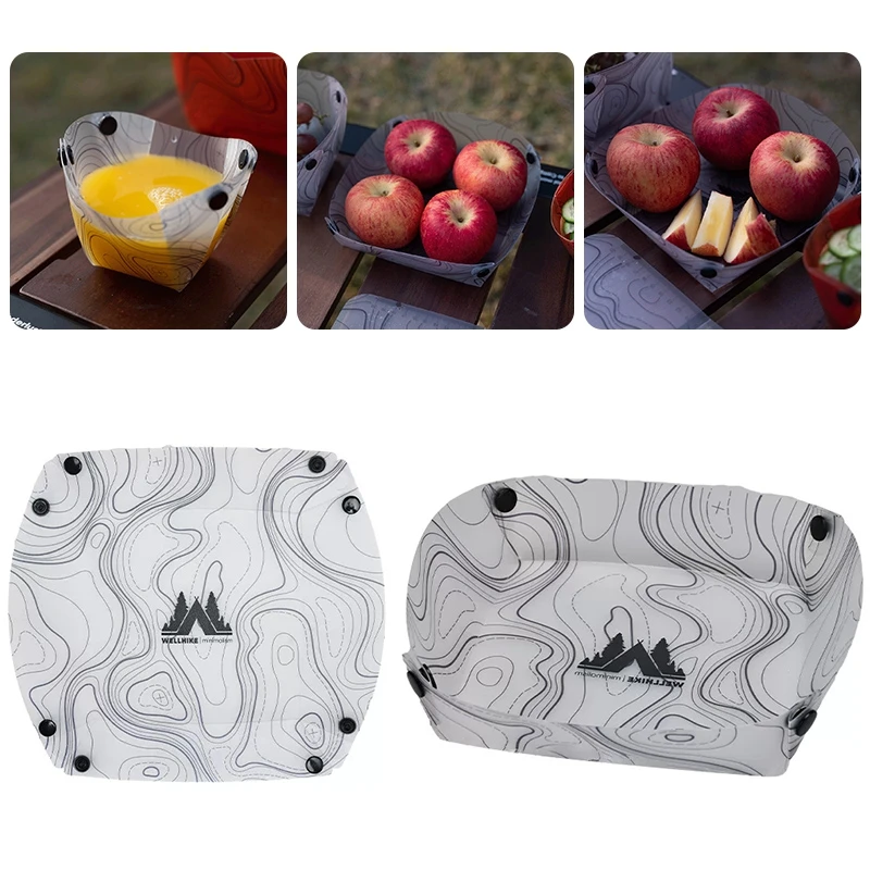 Ensemble de vaisselle de voyage pliable et léger Réutilisable – Image 26