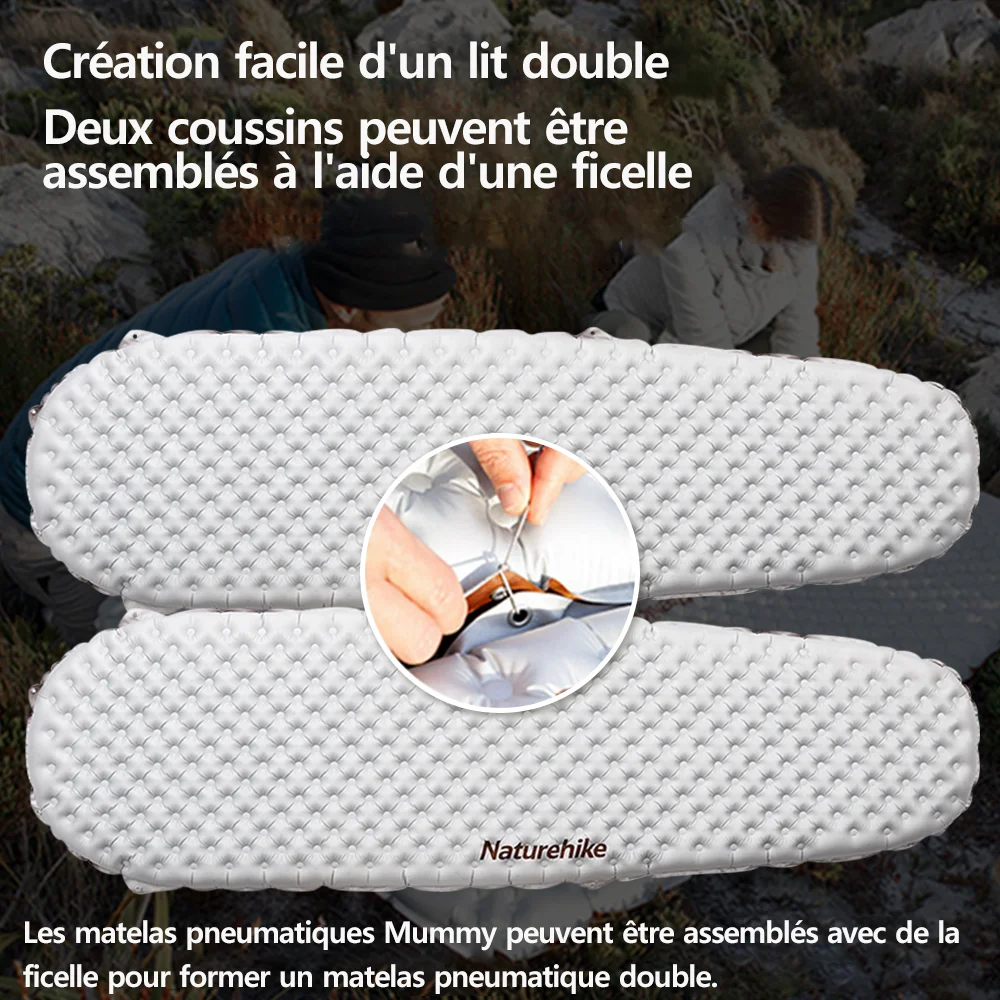 Matelas gonflable de camping couchage pliable ultraléger pour tente Naturehike R 5.8 – Image 4