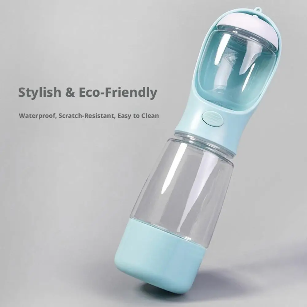 Bouteille d'eau portable 3-en-1 distributeur d'eau, de nourriture et sac a crotte – Image 22