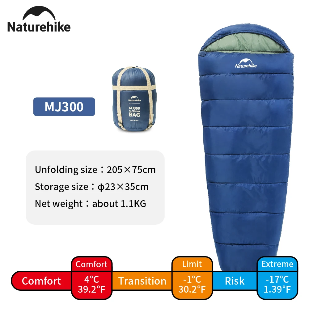 Sac de couchage ,portable, imperméable, 4 saisons, en coton, Naturehike MJ600 – Image 8