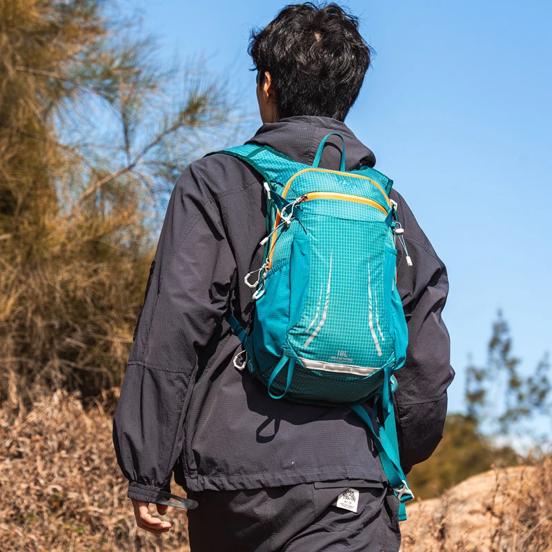 Sac à dos de cyclisme d'extérieur 18 l, grande capacité, léger, unisexe, multifonctionnel, imperméable, en nylon – Image 3