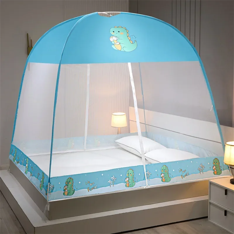 Moustiquaire de lit pliable pour lit double, respirante, anti-moustiques, pour la maison, les voyages et le camping – Image 8