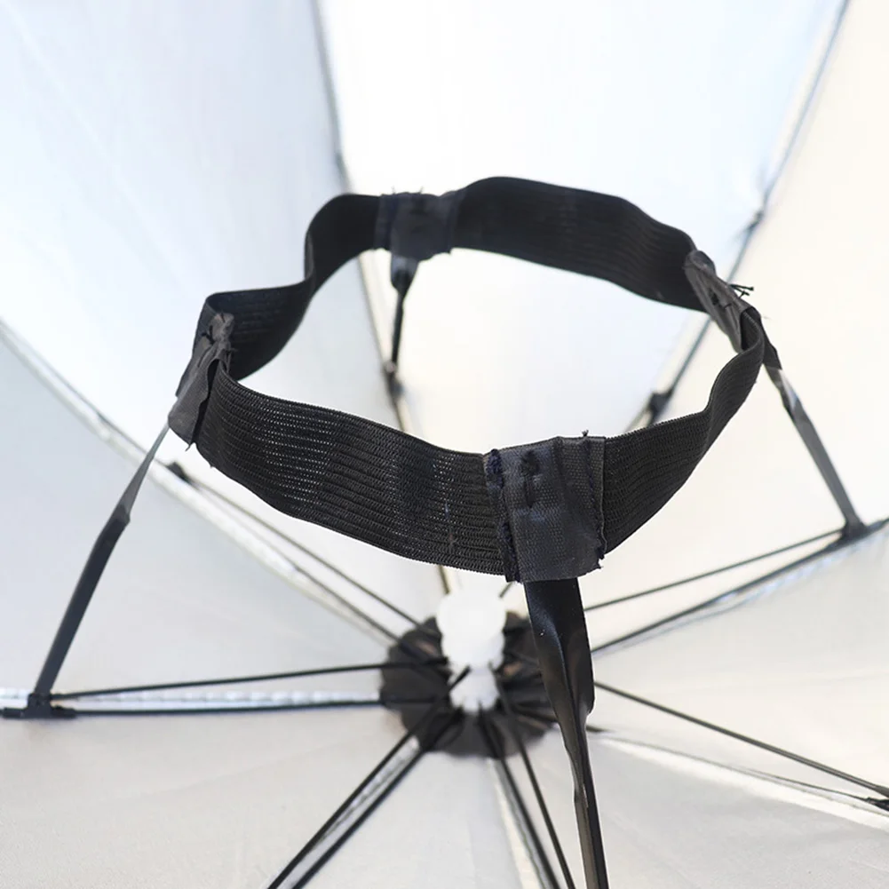 Casquette de parapluie de pêche mains libres, couvre-chef de 69 cm de diamètre, pour soleil, pluie, plage, Golf, pêche, randonnée – Image 5