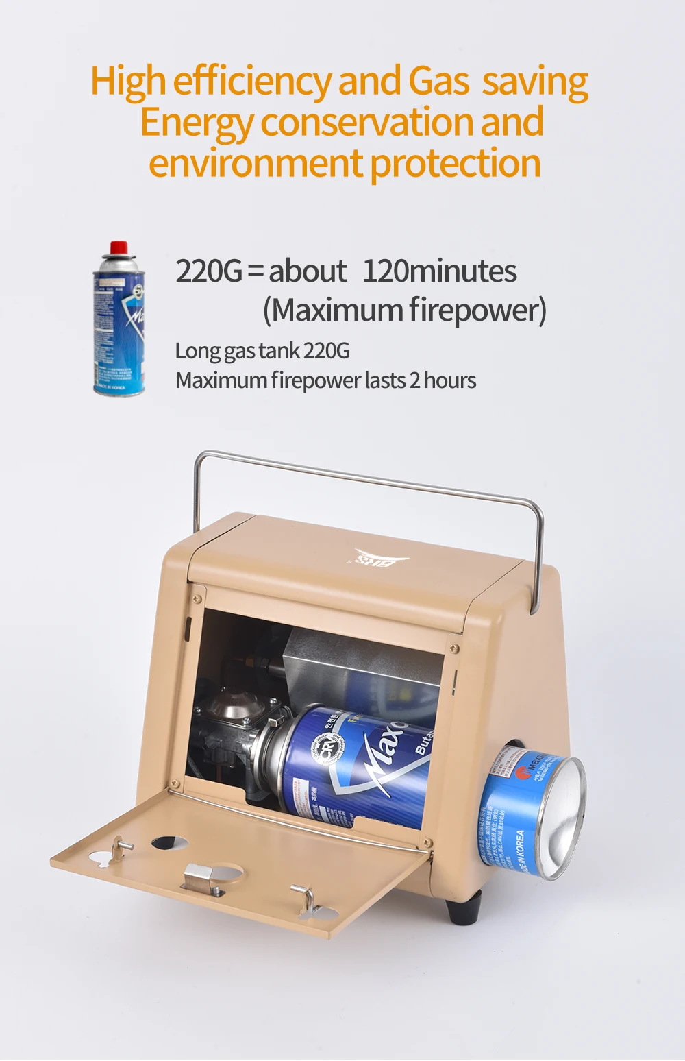 Mini cartouche chauffante Portable multi-usage pour Camping, chauffe-mains d'extérieur sans fumée, poêle à feu d'intérieur – Image 13