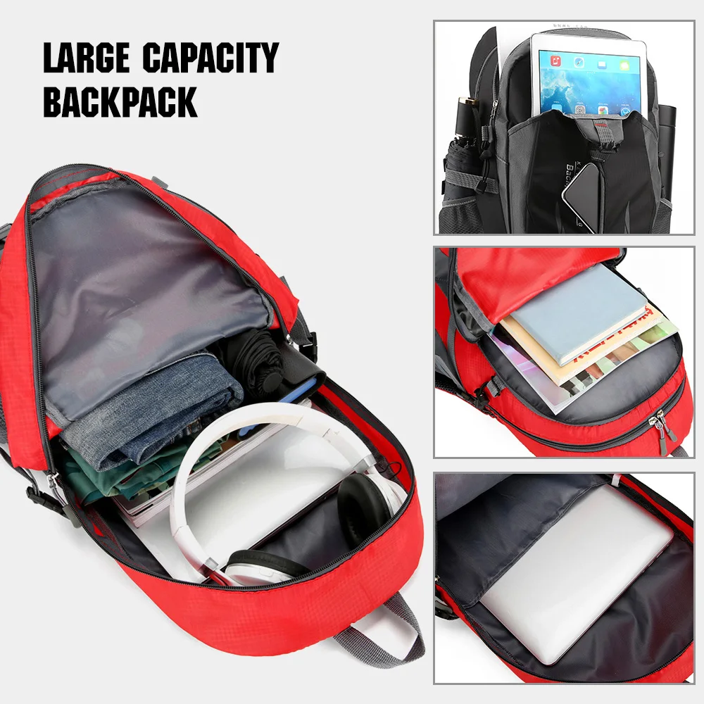 Sac à dos de voyage Sac à dos de randonnée 40L imperméable léger – Image 3