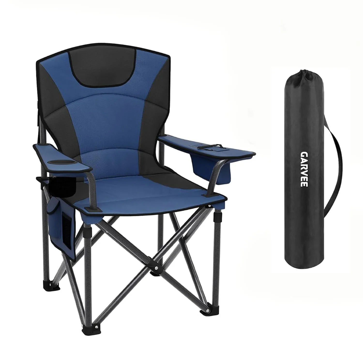 1/2 Chaise/fauteuil camping adultes pliable résistant 200 kg, pour camping peche plein air – Image 10