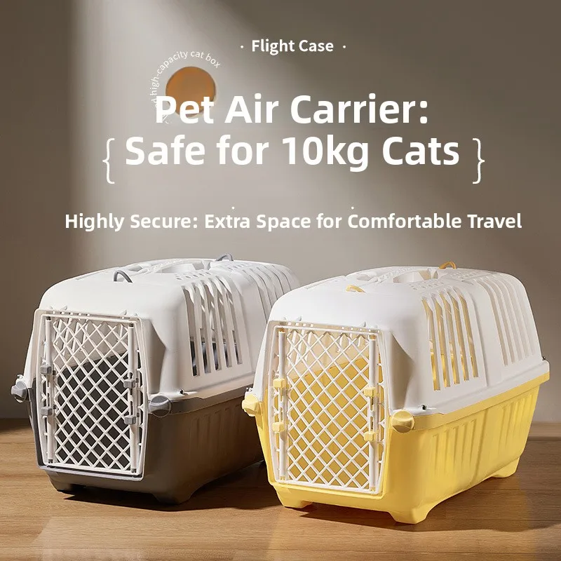 Cage de transport portable pour chien et chaten plastique rigide