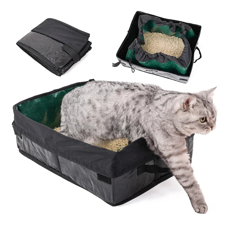 Bac à litière portable réutilisable pour animaux de compagnie – Image 3
