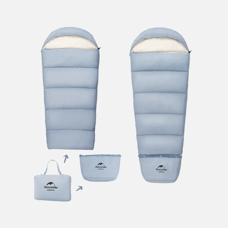 Sac de couchage enfants imperméable, ultraléger avec pieds épissés, 3 saisons, 15 à - 5°C Naturehike 2026 – Image 4