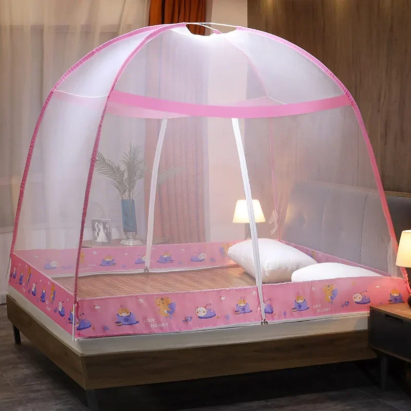 Moustiquaire de lit pliable pour lit double, respirante, anti-moustiques, pour la maison, les voyages et le camping – Image 20