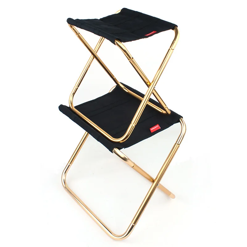 grand Tabouret pliant 70x75 en alliage d'aluminiumultra compact pêche, camping, plein air – Image 4