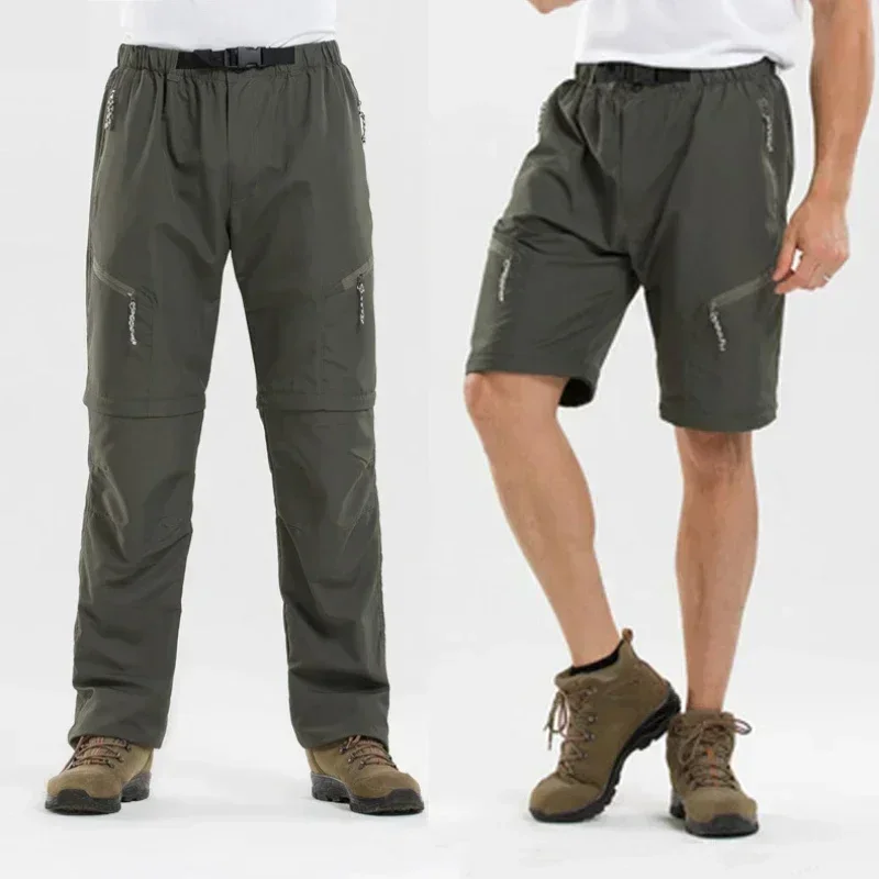 Pantalon/short tactique été h/f séchage rapide imperméable
