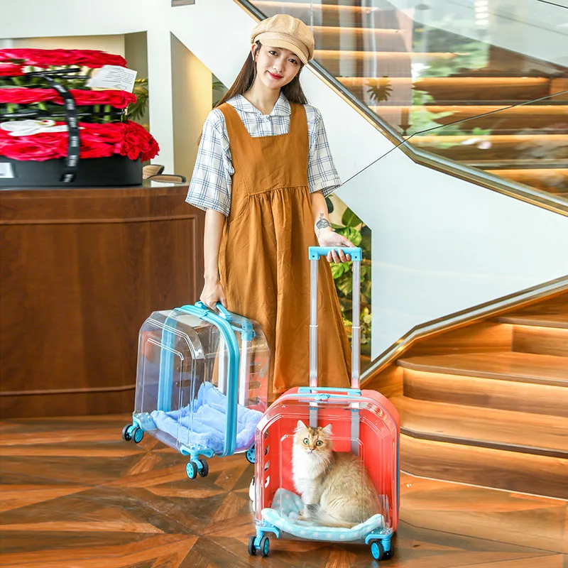valise/caisse de transport, grande capacité, respirante pour animaux de compagnie, chats et chiens – Image 3