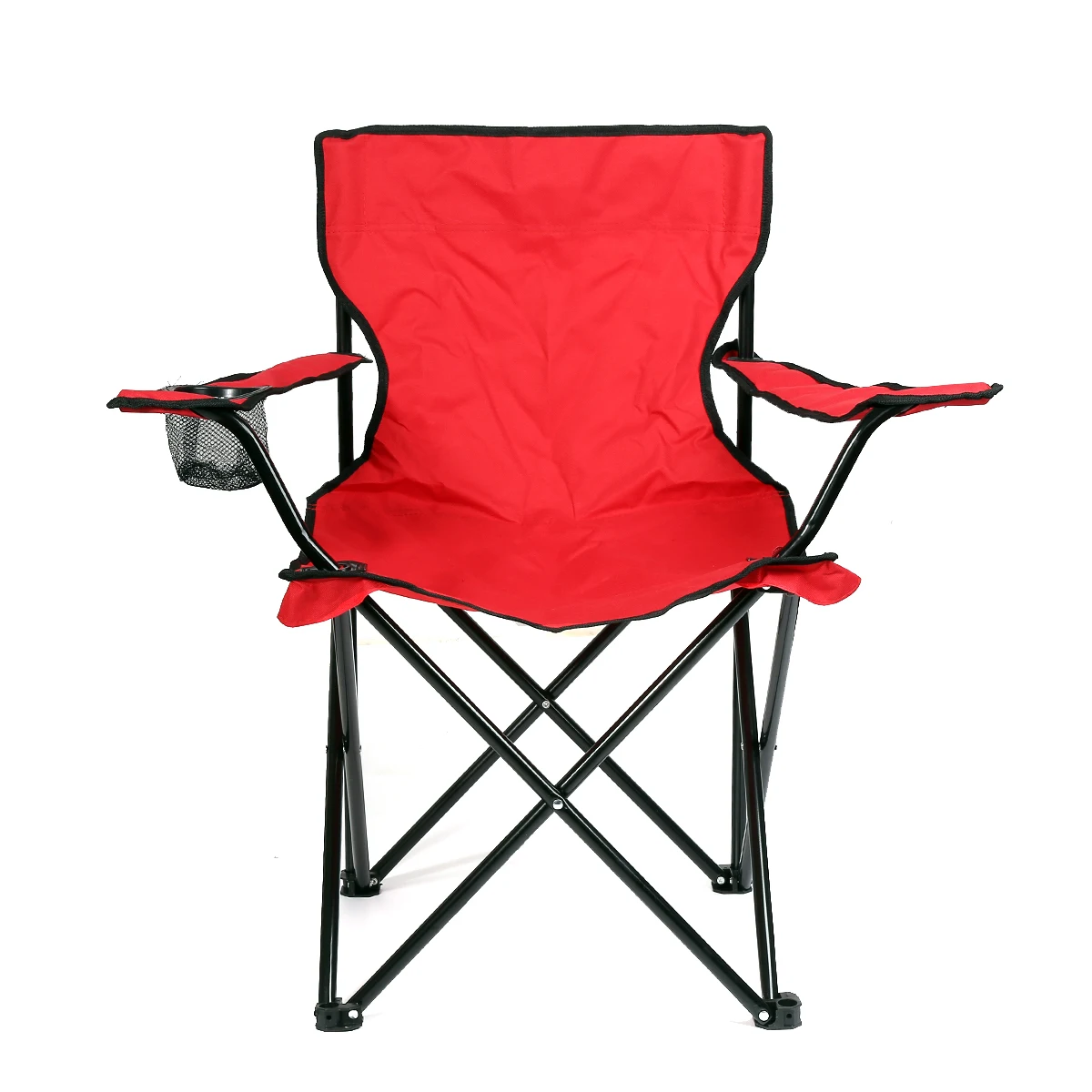 Chaise Camping Pliante avec accoudoire et porte verre 50×50×80 cm