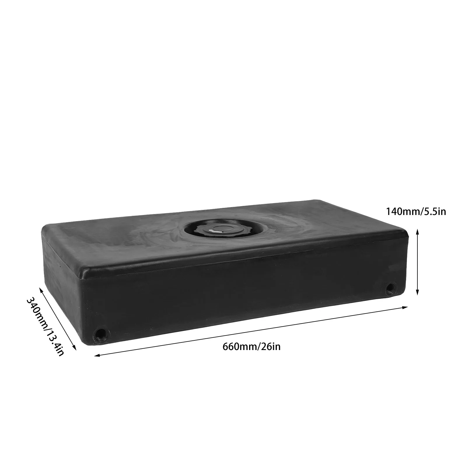réservoir d'eau noir résistant 30 litres (66 x 34 x 14 cm) – Image 5