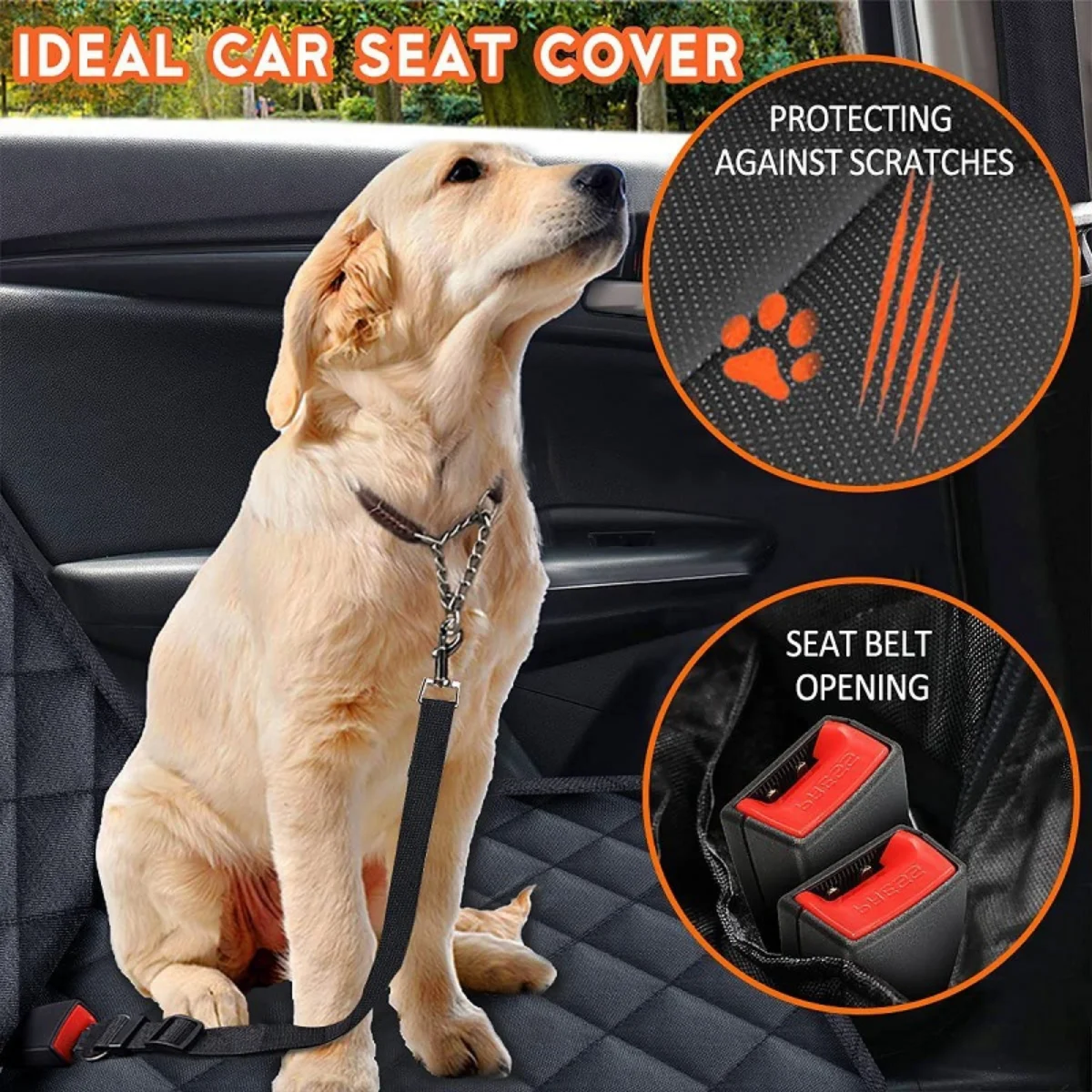 Housse imperméable, tapis de protection de siège arrière – Image 11