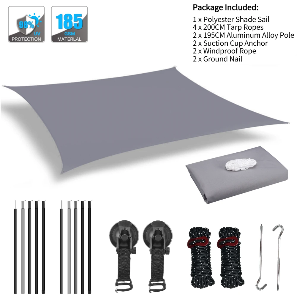 Auvent de voiture abri solaire imperméable, anti-UV – Image 5