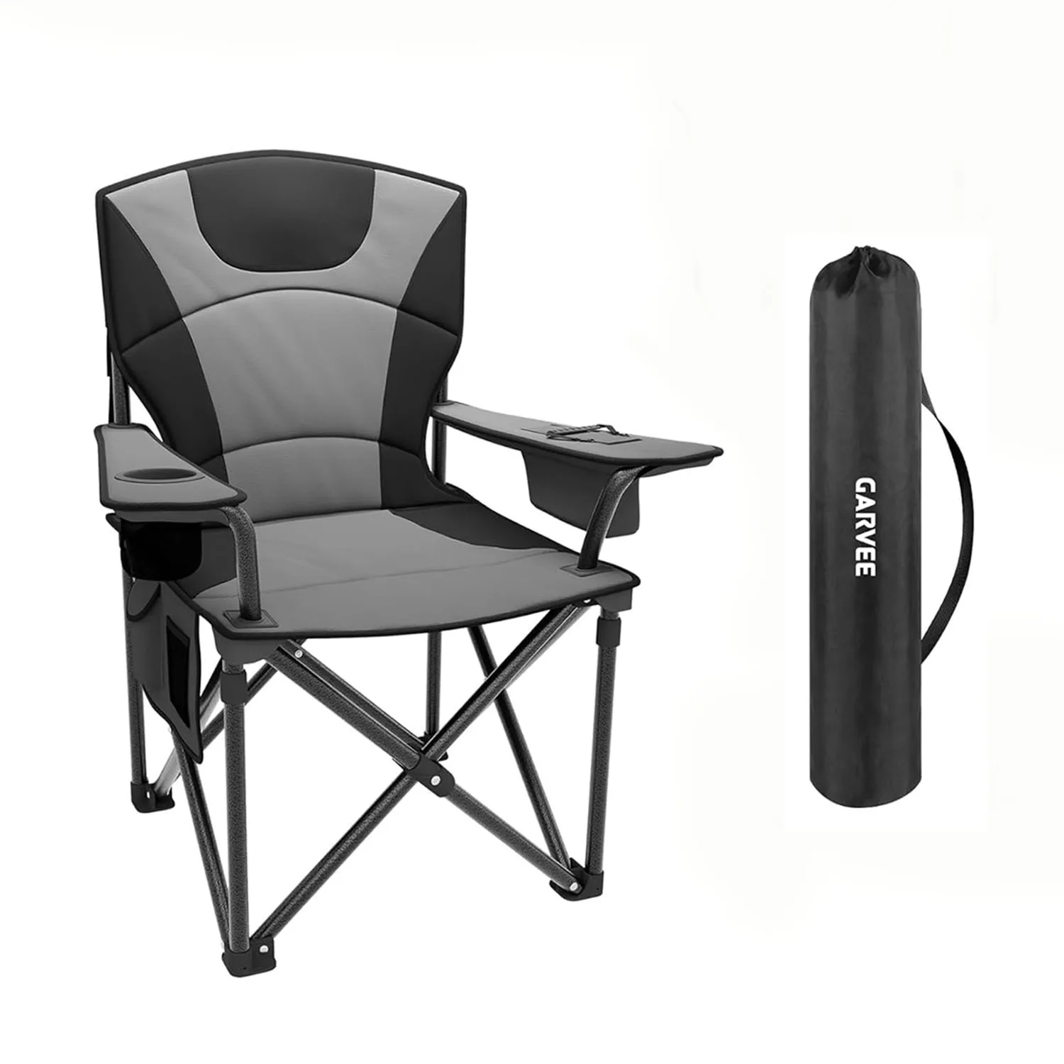 1/2 Chaise/fauteuil camping adultes pliable résistant 200 kg, pour camping peche plein air – Image 7