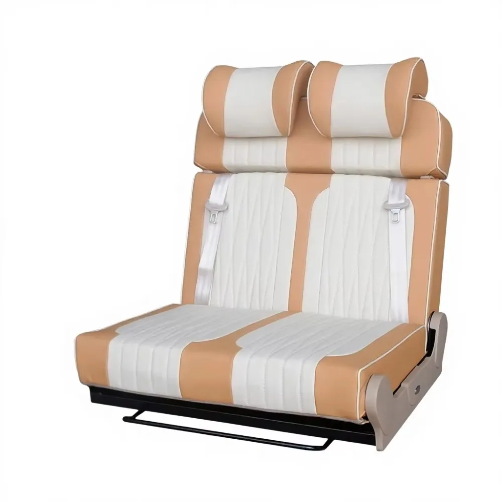 Sièges de camping-car en cuir de luxe réglables, convertibles en lit, avec appuis tête amovible, 2/3 places – Image 3