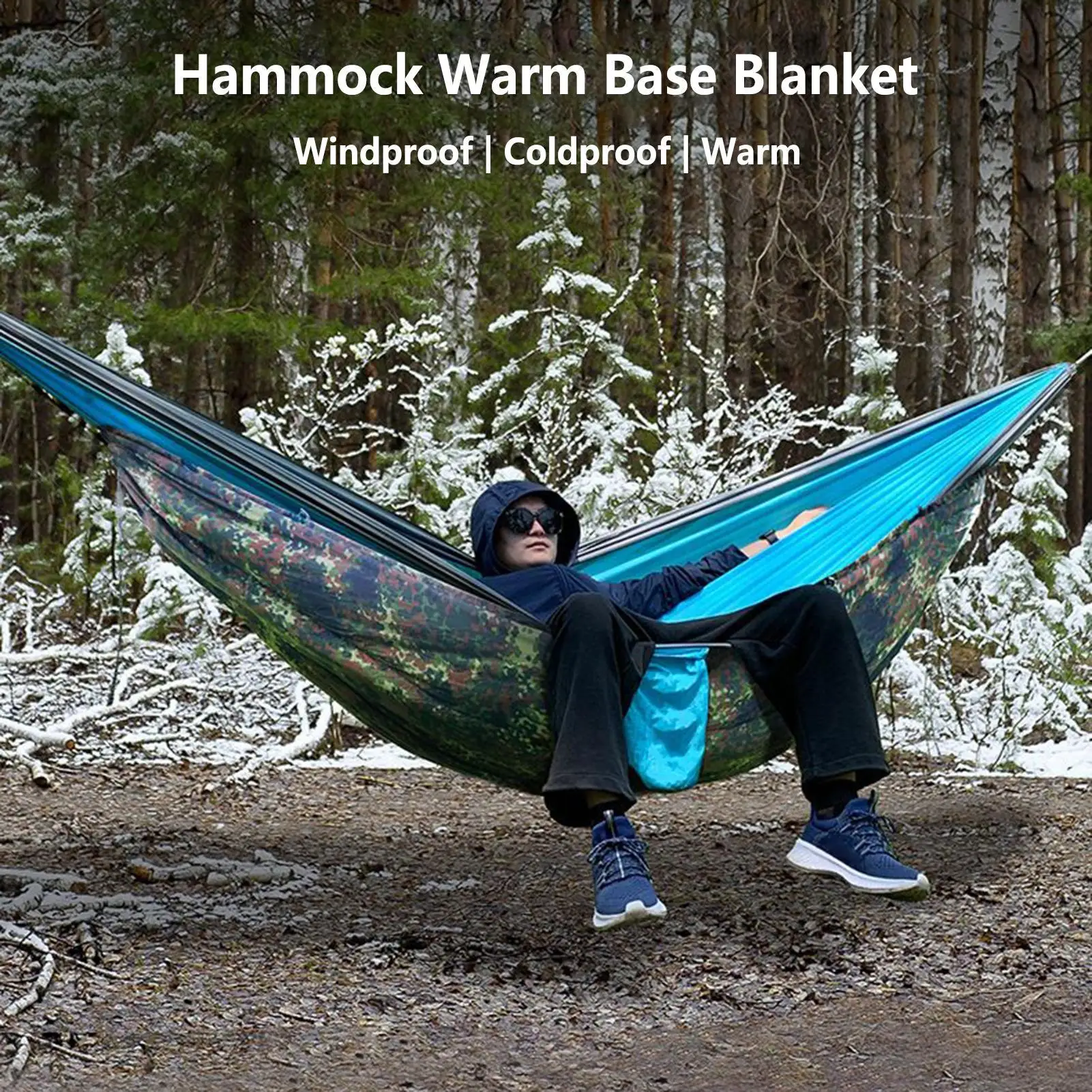 Hamac sous-couette léger pour temps froid, équipement de survie en plein air – Image 2