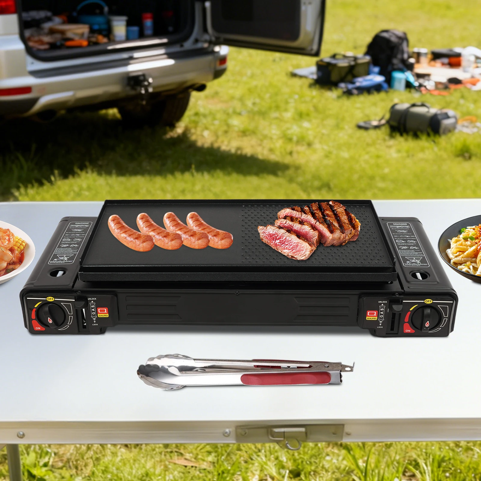 Réchaud de Camping Portable à 2 brûleurs – Image 3