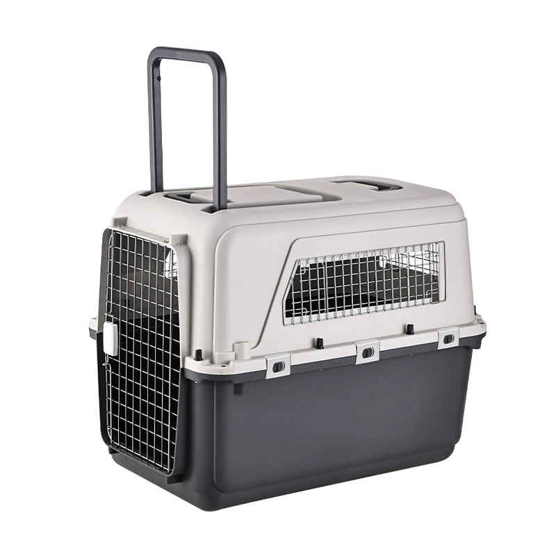 Dog Cage Pet Carrier Kennel Dog Travel Cate Portable Dog Cage for Small and Large Pets Air Box – Image 2