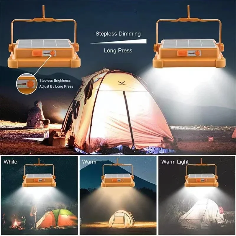 Lampe de camping solaire portable avec support – Image 11