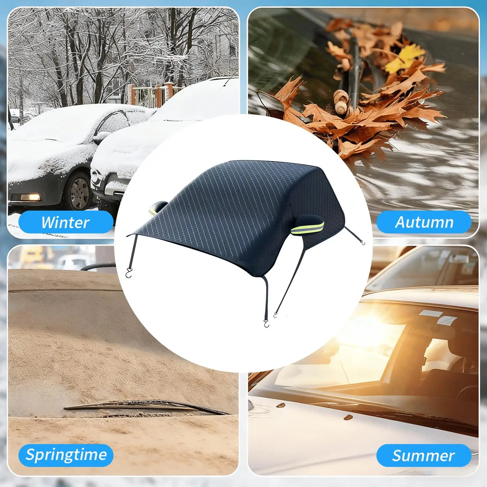 Housse de pare-brise -neige robuste en tissu Oxford imperméable – Image 10